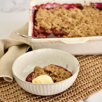 Low FODMAP Rhubarb And Mixed Berry Crumble ...